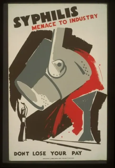 Framed Print : Syphilis Menace to industry : Dont sic lose your pay Framed Print : Syphilis Menace to industry : Dont sic lose your pay