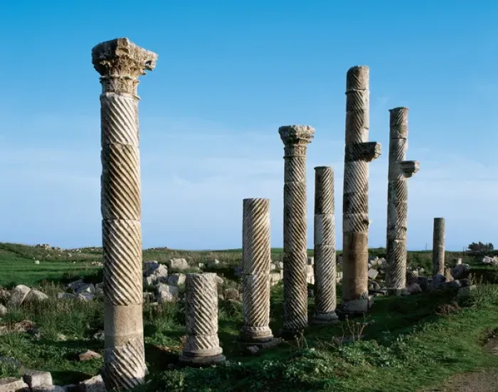 Framed Print : SYRIA. APAMEA (Afamia). Colonnade in Cardo Maximus Avenue Framed Print : SYRIA. APAMEA (Afamia). Colonnade in Cardo Maximus Avenue