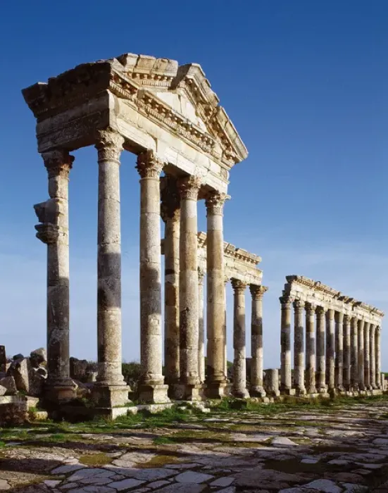 Framed Print : Syria. Apamea or Apameia (Afamia). Colonnade in the Cardo Ma Framed Print : Syria. Apamea or Apameia (Afamia). Colonnade in the Cardo Ma
