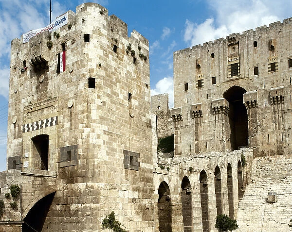 Syria. The Citadel of Aleppo. Entrance