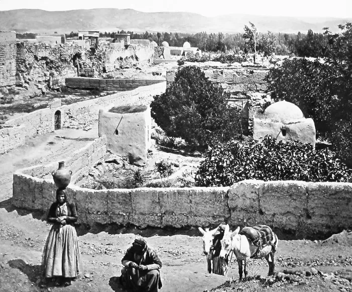 Framed Print : Syria Damascus Site of Namaan's House pre-1900 Framed Print : Syria Damascus Site of Namaan's House pre-1900