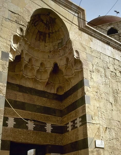 Syria. Damascus. Zahirie Madrasa. Entrance. Detail