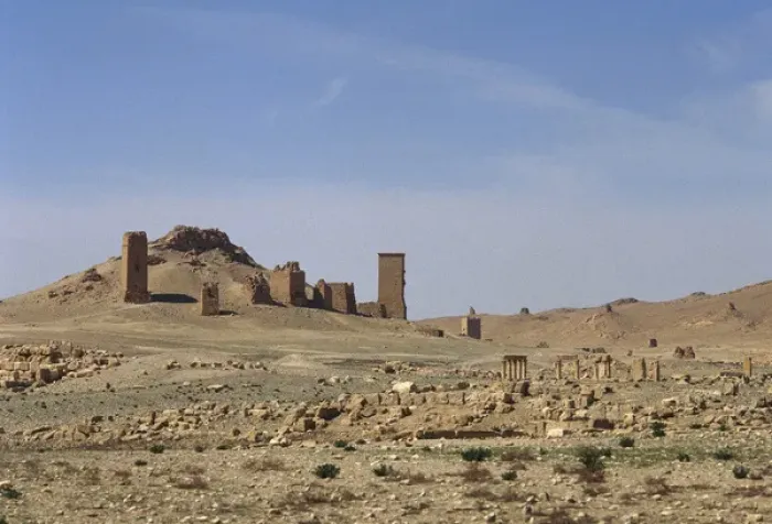 Framed Print : Syria. Palmyra. The Valley of the Tombs. Oasis of Tadmor Framed Print : Syria. Palmyra. The Valley of the Tombs. Oasis of Tadmor