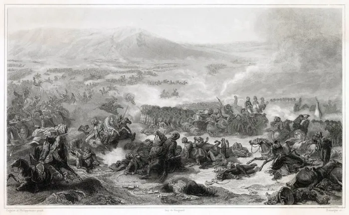 Framed Print : A Syrian army tries to divert the French siege of Acre, but they are defeated by Napoleon Framed Print : A Syrian army tries to divert the French siege of Acre, but they are defeated by Napoleon