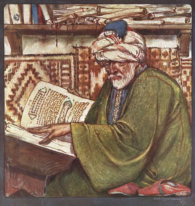 Framed Print : Syrian Scholar Reading Framed Print : Syrian Scholar Reading