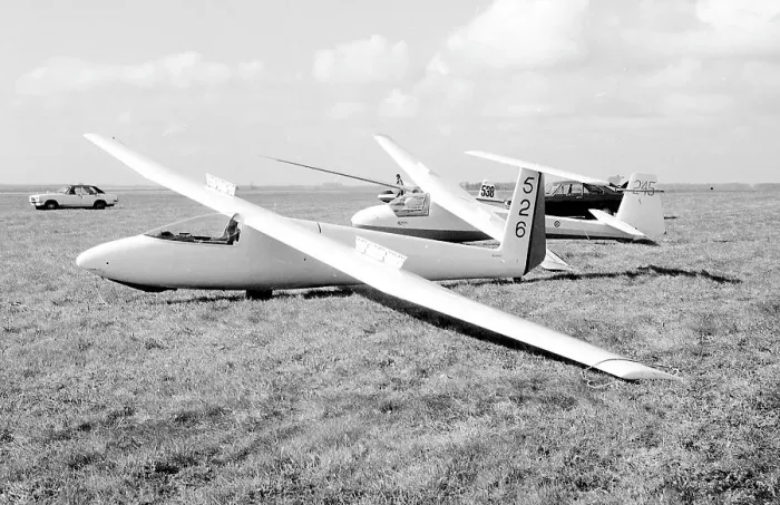 Framed Print : SZD-30 Pirat 526 and Schleicher Ka-8b 245 Framed Print : SZD-30 Pirat 526 and Schleicher Ka-8b 245