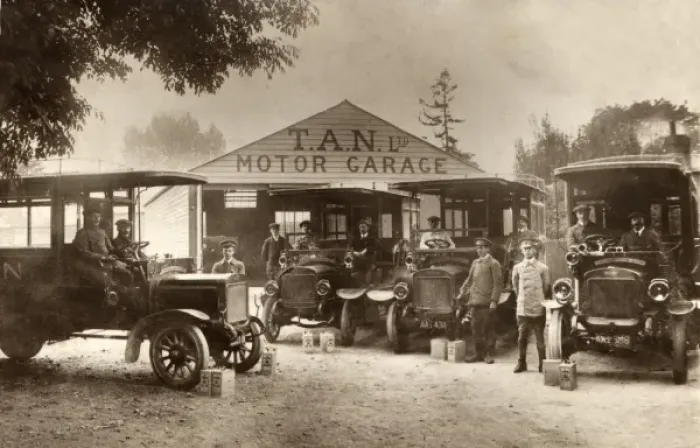 Framed Print : T. A. N. Ltd. Motor Garage Framed Print : T. A. N. Ltd. Motor Garage