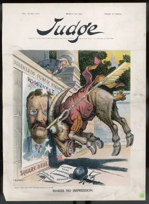 Framed Print : T Roosevelt / Judge 1906 Framed Print : T Roosevelt / Judge 1906
