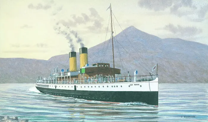 Framed Print : T. S. Glen Sannox, Caledonia Steam Packet Company Framed Print : T. S. Glen Sannox, Caledonia Steam Packet Company