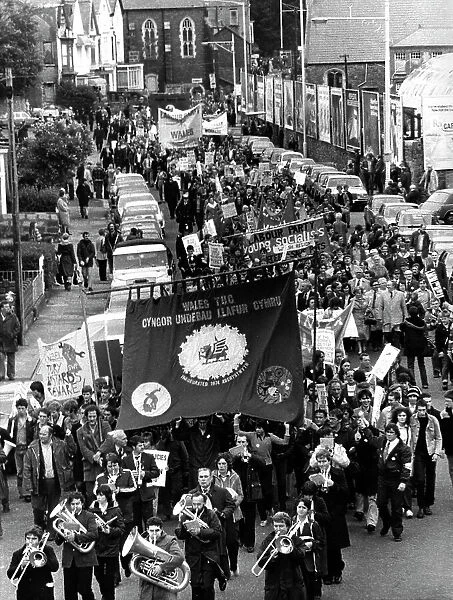 T. U. C. demonstration in Swansea, Wales