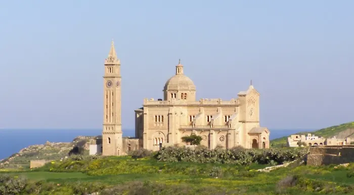 Framed Print : Ta Pinu Church and national shrine, Ghasri Framed Print : Ta Pinu Church and national shrine, Ghasri
