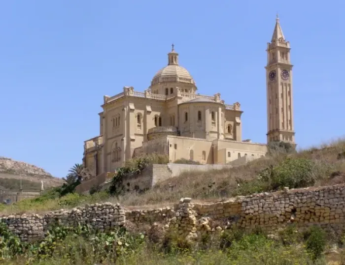 Framed Print : Ta Pinu Church and national shrine, Ghasri, Gozo Framed Print : Ta Pinu Church and national shrine, Ghasri, Gozo