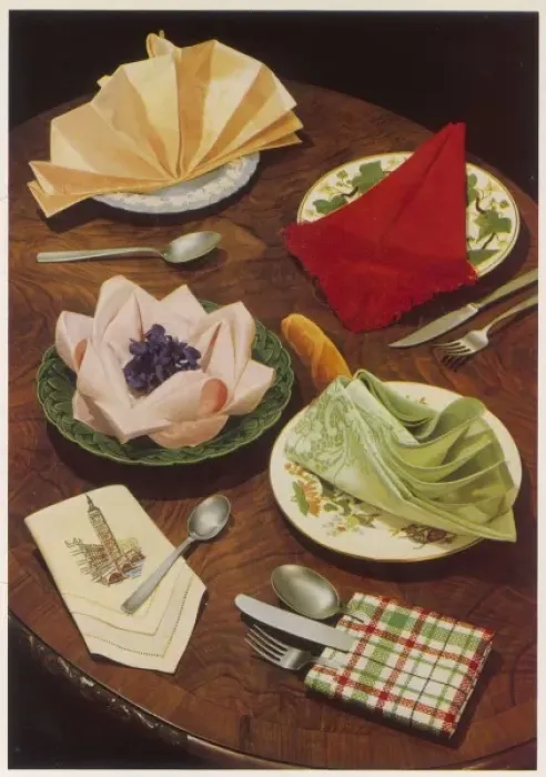 Framed Print : Table napkins Framed Print : Table napkins