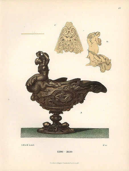 Table ornament in gold from the 17th century