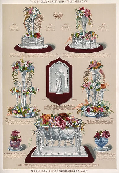 Table Ornaments and a Wall Mirror, Plate 95