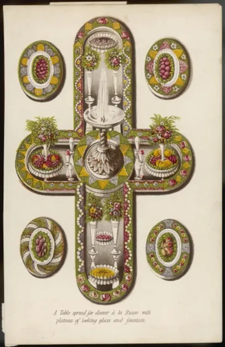 Framed Print : Table Setting Russe Framed Print : Table Setting Russe