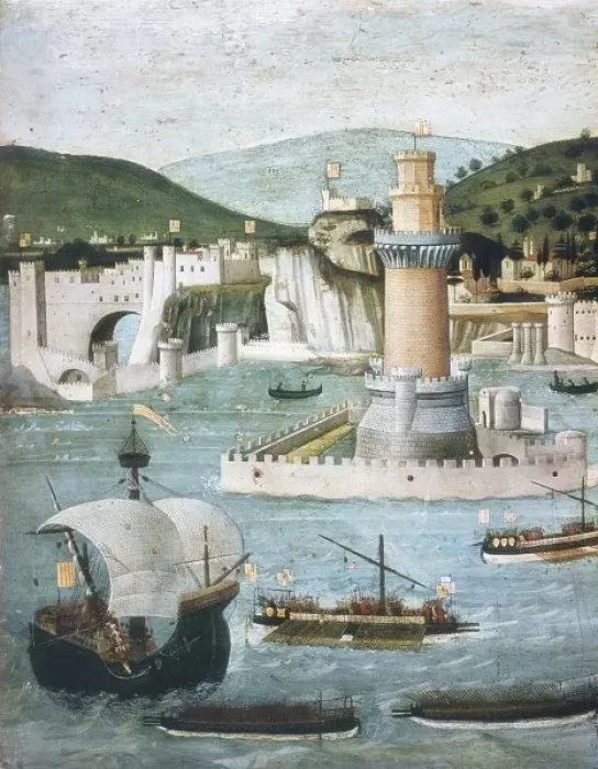 Framed Print : Table of the Strozzi. 1472-1473. The port Framed Print : Table of the Strozzi. 1472-1473. The port