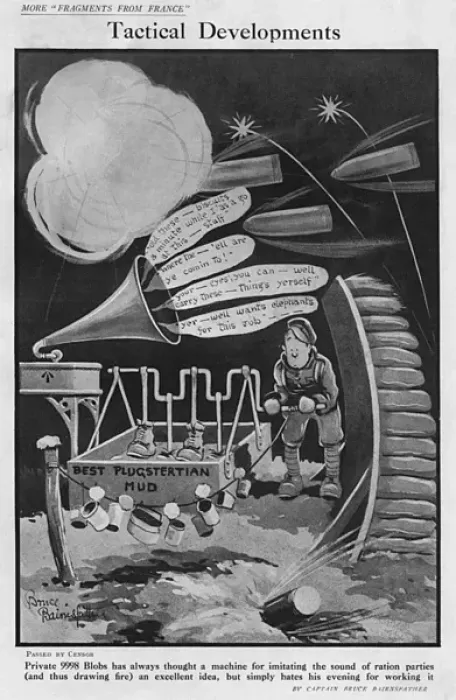 Framed Print : Tactical Developments by Bruce Bairnsfather Framed Print : Tactical Developments by Bruce Bairnsfather