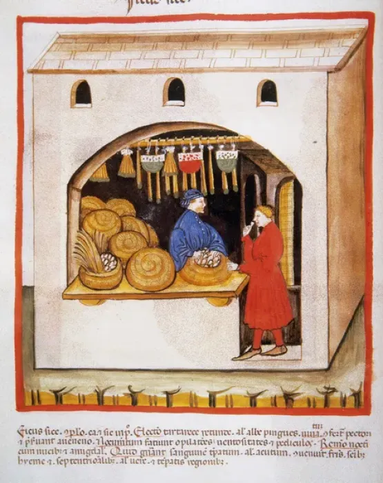 Framed Print : Tacuinum Sanitatis. 14th century. Medieval handbook of health Framed Print : Tacuinum Sanitatis. 14th century. Medieval handbook of health