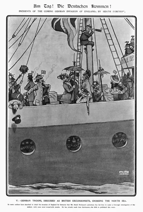 Framed Print : Am Tag, Heath Robinson Framed Print : Am Tag, Heath Robinson