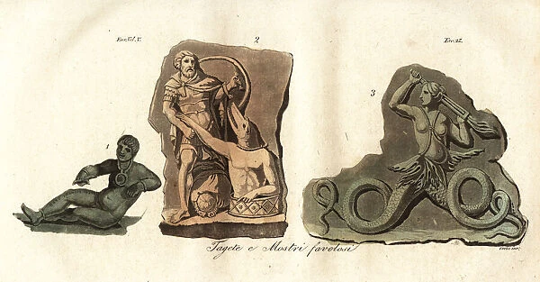 Tages and Etruscan monsters