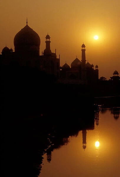 The Taj Mahal at sunset, India