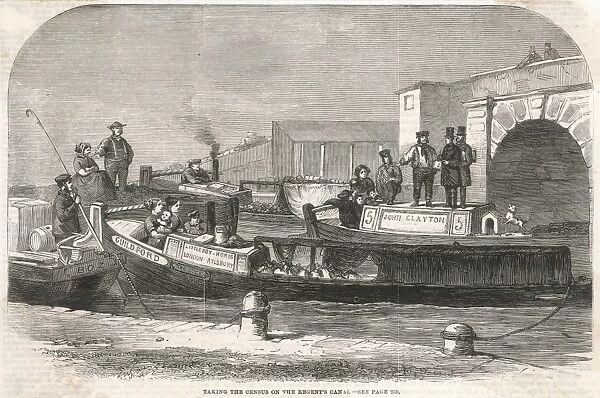 Taking Census  /  Canal  /  1861
