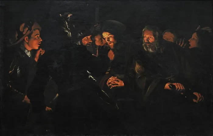 Framed Print : The Taking of Christ. Painting ascribed to Gerard Seghers Framed Print : The Taking of Christ. Painting ascribed to Gerard Seghers