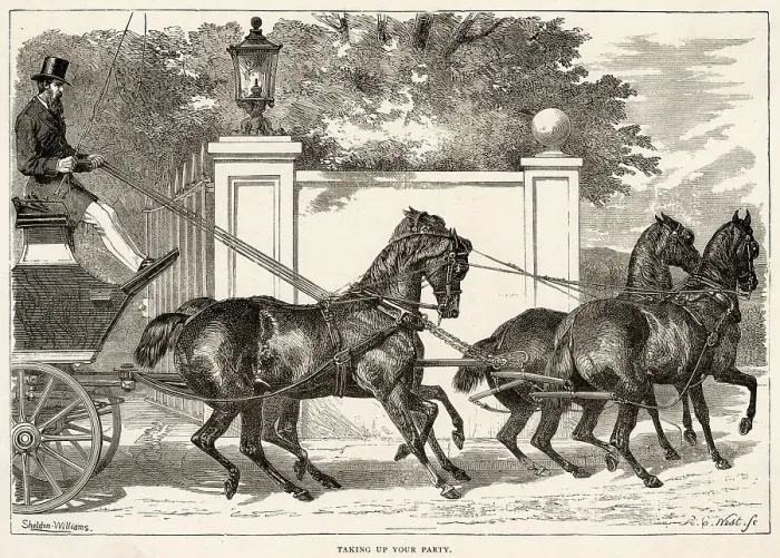 Framed Print : TAKING UP THE REINS