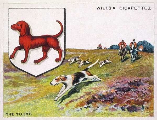 Talbot Heraldic Dog. The TALBOT, a symbolical heraldical mythical kind of hunting dog