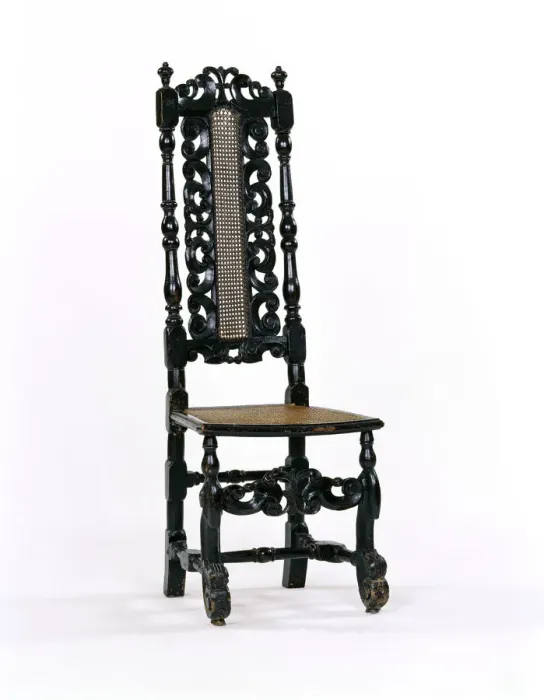 Framed Print : Tall back chair Framed Print : Tall back chair
