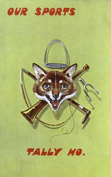 Framed Print : Tally Ho - Foxhunting kit and a trophy head Framed Print : Tally Ho - Foxhunting kit and a trophy head
