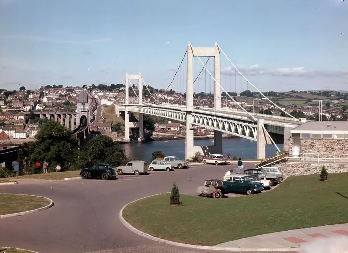 Framed Print : Tamar Suspension Bridge, Plymouth Framed Print : Tamar Suspension Bridge, Plymouth