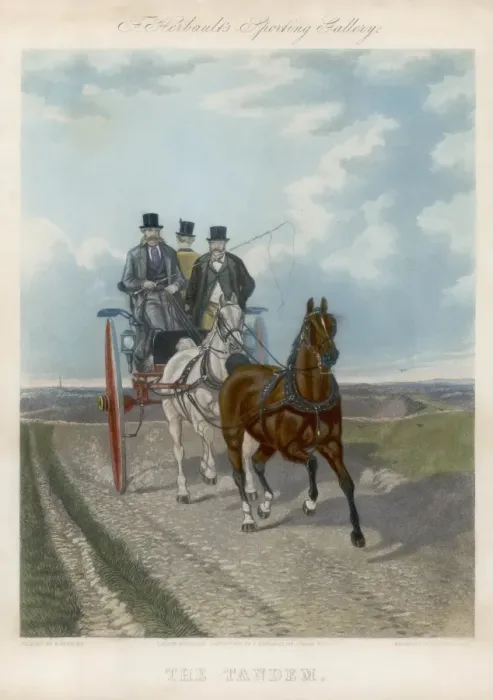 Framed Print : Tandem Carriage