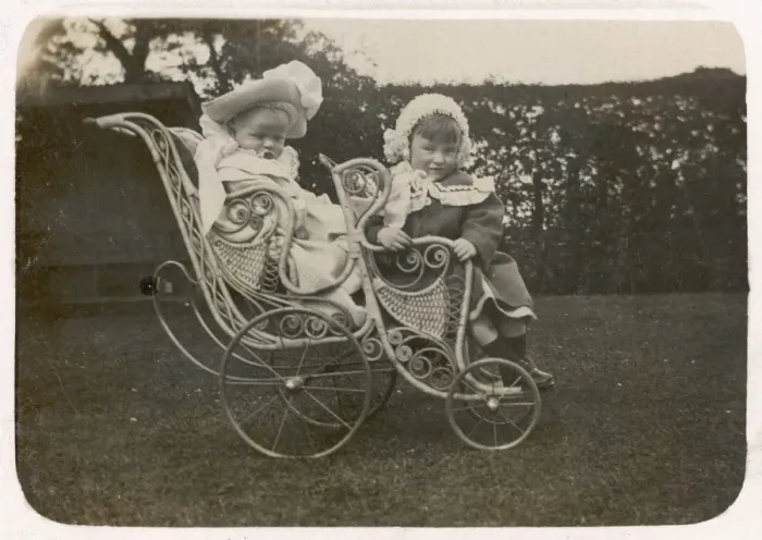 Framed Print : Tandem Pram Framed Print : Tandem Pram