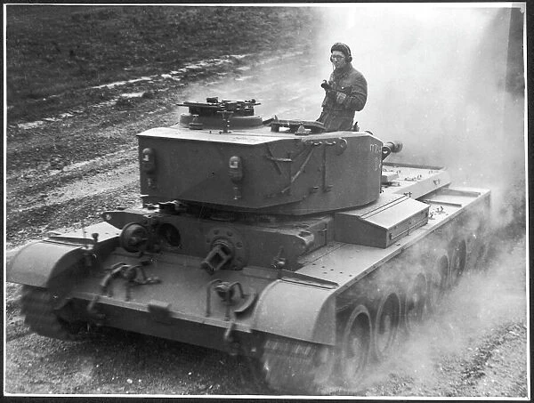 Tank / Comet Cruiser. A British Vickers-Armstrong Comet Cruiser tank undergoes tests