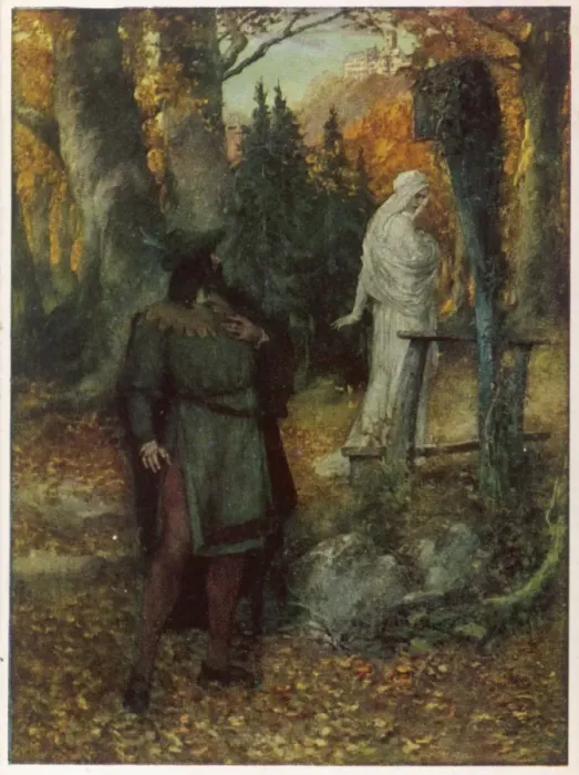 Framed Print : Tannhauser & Elisabeth Framed Print : Tannhauser & Elisabeth