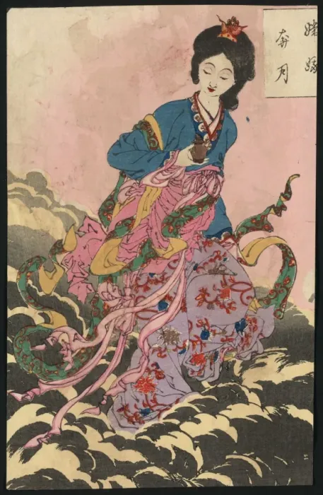 Framed Print : Taoist deity Chang-e who stole the elixir of immortality Framed Print : Taoist deity Chang-e who stole the elixir of immortality