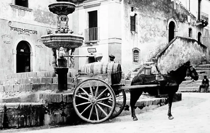 Framed Print : Taormina, Sicily, Italy, early 1900s Framed Print : Taormina, Sicily, Italy, early 1900s