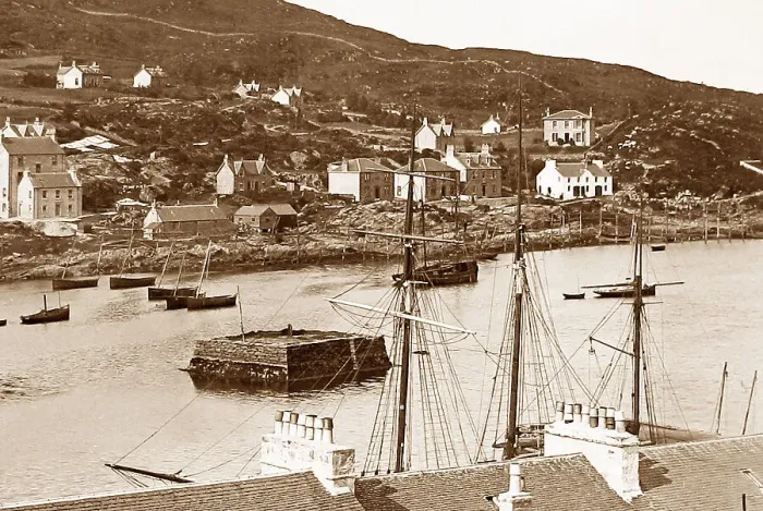 Framed Print : Tarbert Loch Fyne Victorian period Framed Print : Tarbert Loch Fyne Victorian period