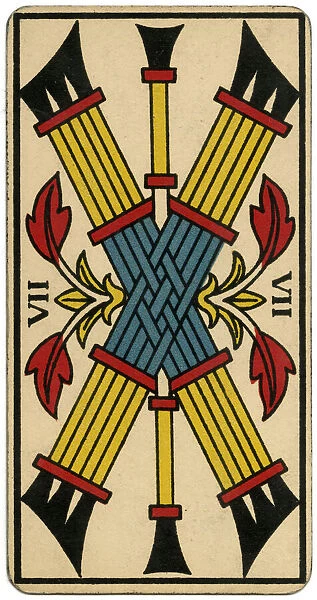 Tarot Card - Baton VII