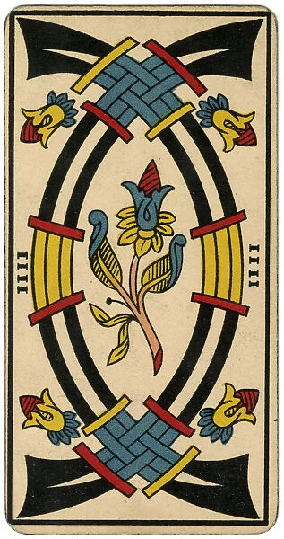 Tarot Card - Epees (Swords) IIII (IV)