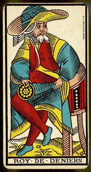 Tarot Card - Roy de Deniers (King of Coins)