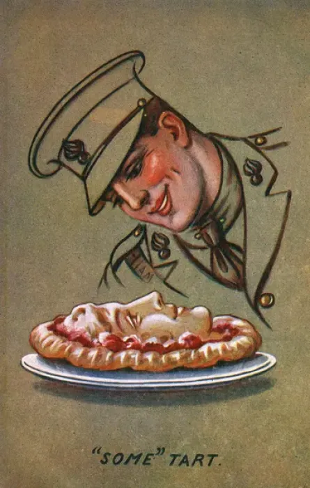 Framed Print : Some Tart - WW1 humorous postcard Framed Print : Some Tart - WW1 humorous postcard