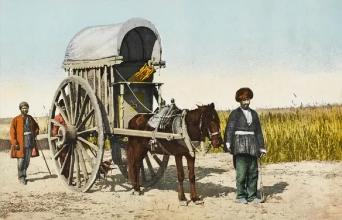 Framed Print : Tartar Carriage, Azerbaijan Framed Print : Tartar Carriage, Azerbaijan