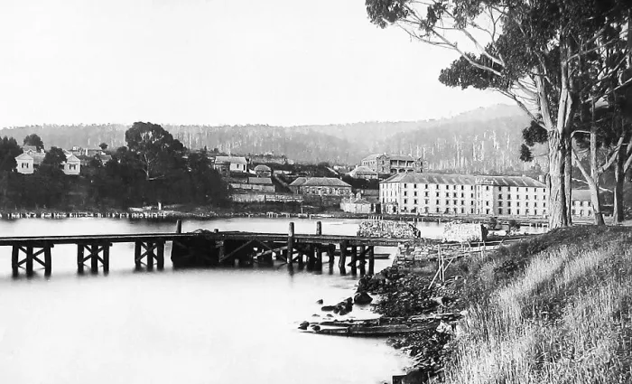 Framed Print : Tasmania Port Arthur Prison Buildings pre 1900 Framed Print : Tasmania Port Arthur Prison Buildings pre 1900