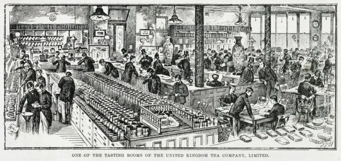 Framed Print : Tasting room, United Kingdom Tea Company, London Framed Print : Tasting room, United Kingdom Tea Company, London