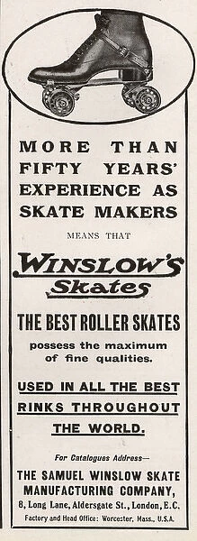 Tatler advertisment for Winslows Skates