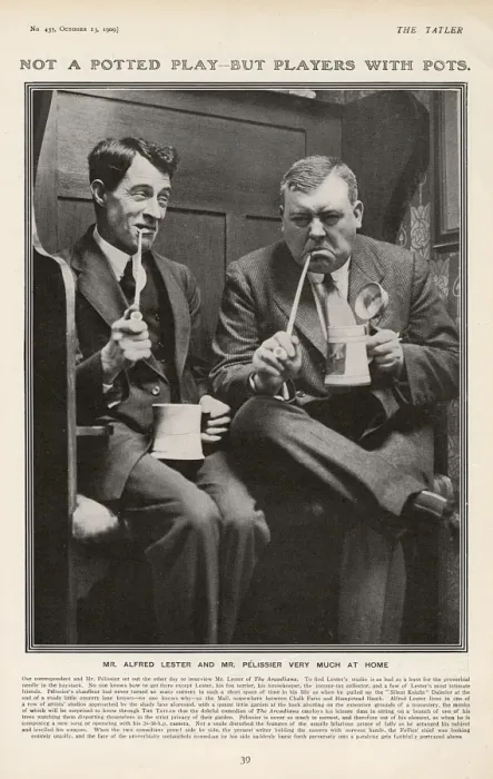 Framed Print : Tatler article featuring Alfred Lester and H G Pelissier Framed Print : Tatler article featuring Alfred Lester and H G Pelissier