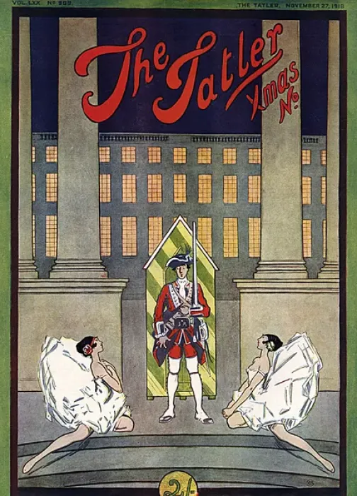 Framed Print : Tatler Christmas front cover, 1918 Framed Print : Tatler Christmas front cover, 1918